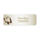 White Birds Return Address Label (Voorkant)