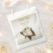 White Birds Wedding Favor Bag Bedankzakje (Geknipt)