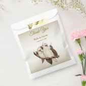 White Birds Wedding Favor Bag Bedankzakje (Gezegeld)