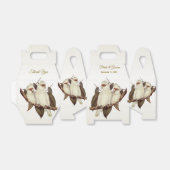 White Birds Wedding Favor Box Bedankdoosjes (Uitgevouwen)