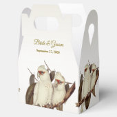 White Birds Wedding Favor Box Bedankdoosjes (Geopend)