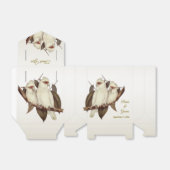 White Birds Wedding Favor Box Bedankdoosjes (Uitgevouwen)