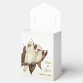 White Birds Wedding Favor Box Bedankdoosjes (Geopend)
