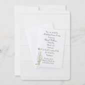 White Birthday Invision on White Wood Kaart (Voorkant)