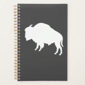 White Bison Silhouette Wild Animal Planner (Voorkant)