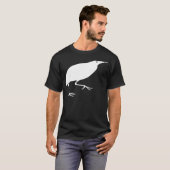 White Bittern Silhouette Custom T-shirt (Voorkant volledig)