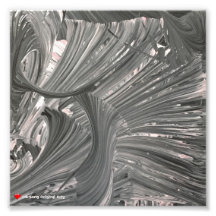 White Black 3 D Abstract