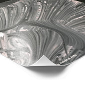 White Black 3 D Abstract Foto Afdruk (Hoek)