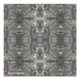 White Black Abstract Tribal Mask 1 Foto Afdruk