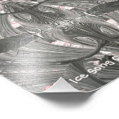 White Black Abstract Tribal Mask 4 Foto Afdruk (Hoek)