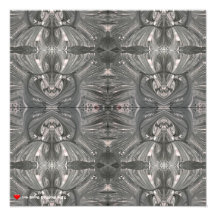 White Black Abstract Tribal Mask 4