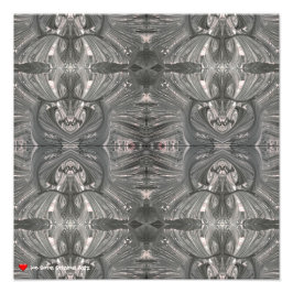 White Black Abstract Tribal Mask 4 Foto Afdruk