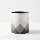 White Black and Gray mug Mok (Midden)
