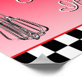 White, Black and Red Just Beat it Sign Poster (Hoek)