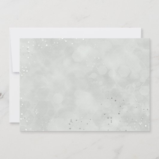 White Black Anemone Flower Floral Wedding Kaart (Achterkant)