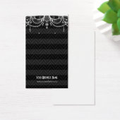 White Black Art Deco - Aangepaste draagkaarten Visitekaartjes (Bureau)