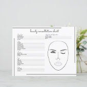 White Black Border Script Logo Beauty Consulting (Staand voorkant)