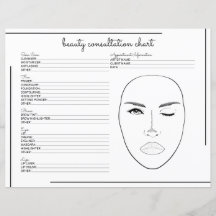 White Black Border Script Logo Beauty Consulting