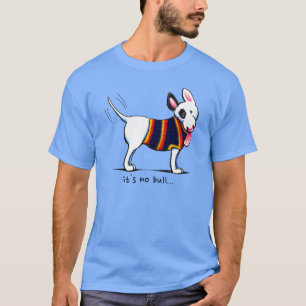 White Black Brindle Bull Terrier Custom T-shirt