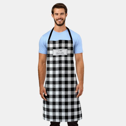 White Black Buffalo Pset Lumberjack Personated Schort (Gedragen)