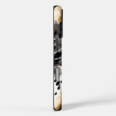 White Black Cream Leopard Animal Case-Mate iPhone Case (Achterkant / Rechts)