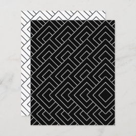White Black Diamond Grid Scrapbook Paper