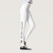 White & Black Disc Golf Activewear Leggings (Rechts)