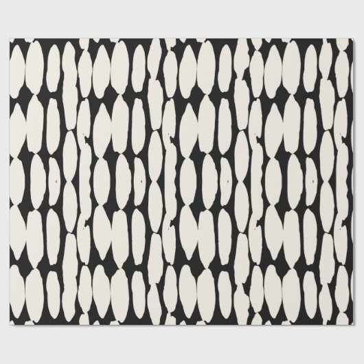 White black dot pattern. shibori circle seamless. cadeaupapier (Vlak)