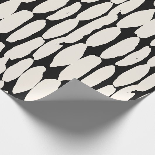 White black dot pattern. shibori circle seamless. cadeaupapier (Hoek)