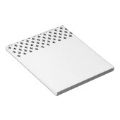 White Black Fleur De Lis Delicate Mardi Gras Notitieblok (Schuin)