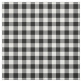 White & Black Gingham Plaid Stof (Swatch)