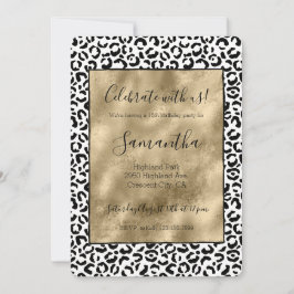 White Black Gold-leopardprinter Kaart