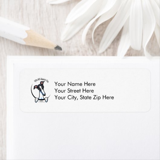 White Black Greyhound IAAM Etiket (Insitu)