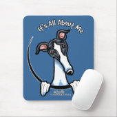 White Black Greyhound IAAM Muismat (Met muis)