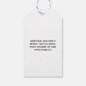 White Black Handgemaakt met Love Your Logo Cadeaulabel (Achterkant)