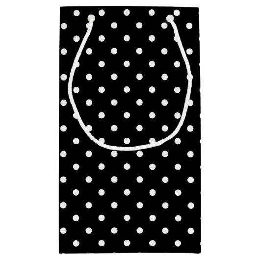 White Black, hot-roze poka weddenschap bedankt Klein Cadeauzakje (Achterkant)