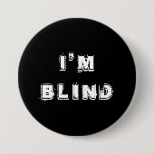 White Black Joke Eye Doctor Button (Voorkant)