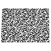White Black leopard Print Groot Cadeauzakje (Voorkant)