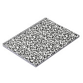 White Black leopard Print Notitieboek (Linkerzijde)
