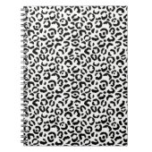 White Black leopard Print Notitieboek (Voorkant)