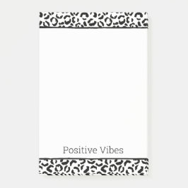 White Black leopard Print Post-it® Notes