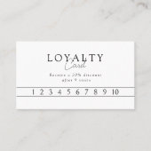 White & Black Minimal Elegant Salon QR Code Visitekaartje (Voorkant)