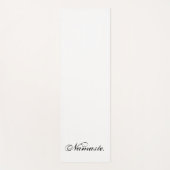 White Black Namaste Minimal Typografie Yogamat (Voorkant)