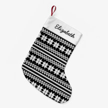 White Black Nordic KerstSweater Pattern