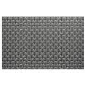 White Black Parisian Damask Pattern Fabric Stof (Yard (91,4 cm))