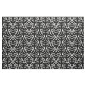 White Black Parisian Damask Pattern Fabric Stof (Fat Quarter)