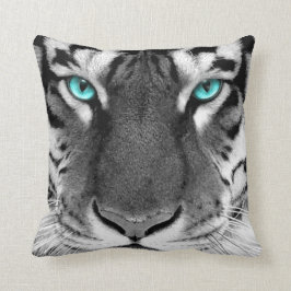 White Black Pattern Pillow Kussen