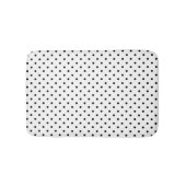 White/Black Polka Dots Bath Mat (Voorkant)