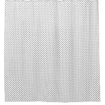 White/Black Polka Dots Shower Curtain