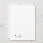 White & Black Recipe Card Digital Download Kaart (Achterkant)